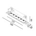 VARIO COMFORT 151 TRIMLESS, L137mm, W24,5mm, H45mm, LED 9W, 3000К, черный (01.1511.9.930.BK + VARIO FRAME2)