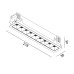 VARIO COMFORT 218, L218mm, W38mm, H45mm, LED 14W, 4000К, белый (01.2181.14.940.WH)