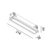 VARIO LINEA 218, L218mm, W38mm, H45mm, LED 6,3W, 3000К, черный (01.2180.6.930.BK)