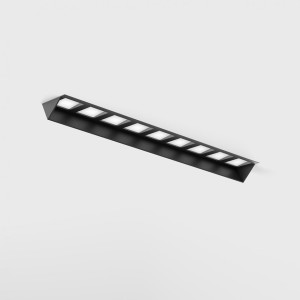 VARIO WALL WASHER 218 TRIMLESS, L205mm, W24,5mm, H45mm, LED 10W, 3000К, черный (01.2185.10.930.BK + VARIO FRAME3)