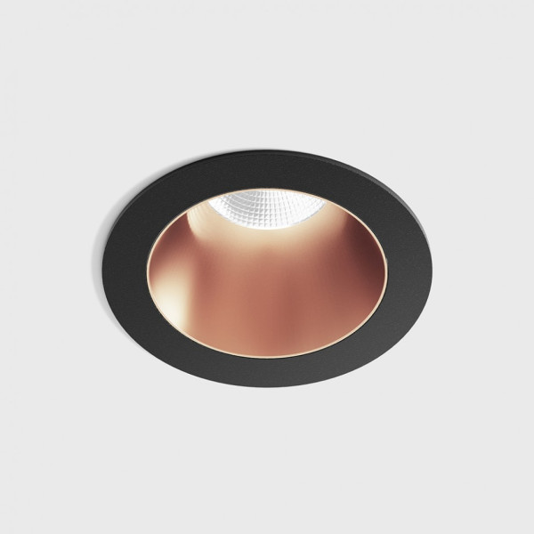 NANO R, D48мм, H67мм, LED 8W 3000K, медный-черный (01.3910.8.930.BK + 01.A390.CP)