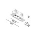 VARIO COMFORT 85 TRIMLESS, L69,5mm, W24,5mm, H45mm, LED 4,5W, 4000К, черный (01.0851.4.940.BK + VARIO FRAME1)