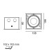 KARDAN, L108mm, W108mm, H80mm, LED 9W, 4000К, черный (01.6100.13.940.BK)
