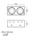 KARDAN 2, L210mm, W108mm, H80mm, LED 2х9W, 4000К, черный (01.6110.26.940.BK)